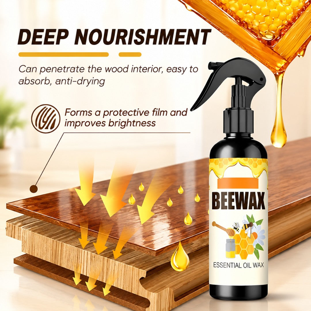 BeeWax Natural Furniture Polish & Cleaner Spray (Buy 1 Get 1 Free)