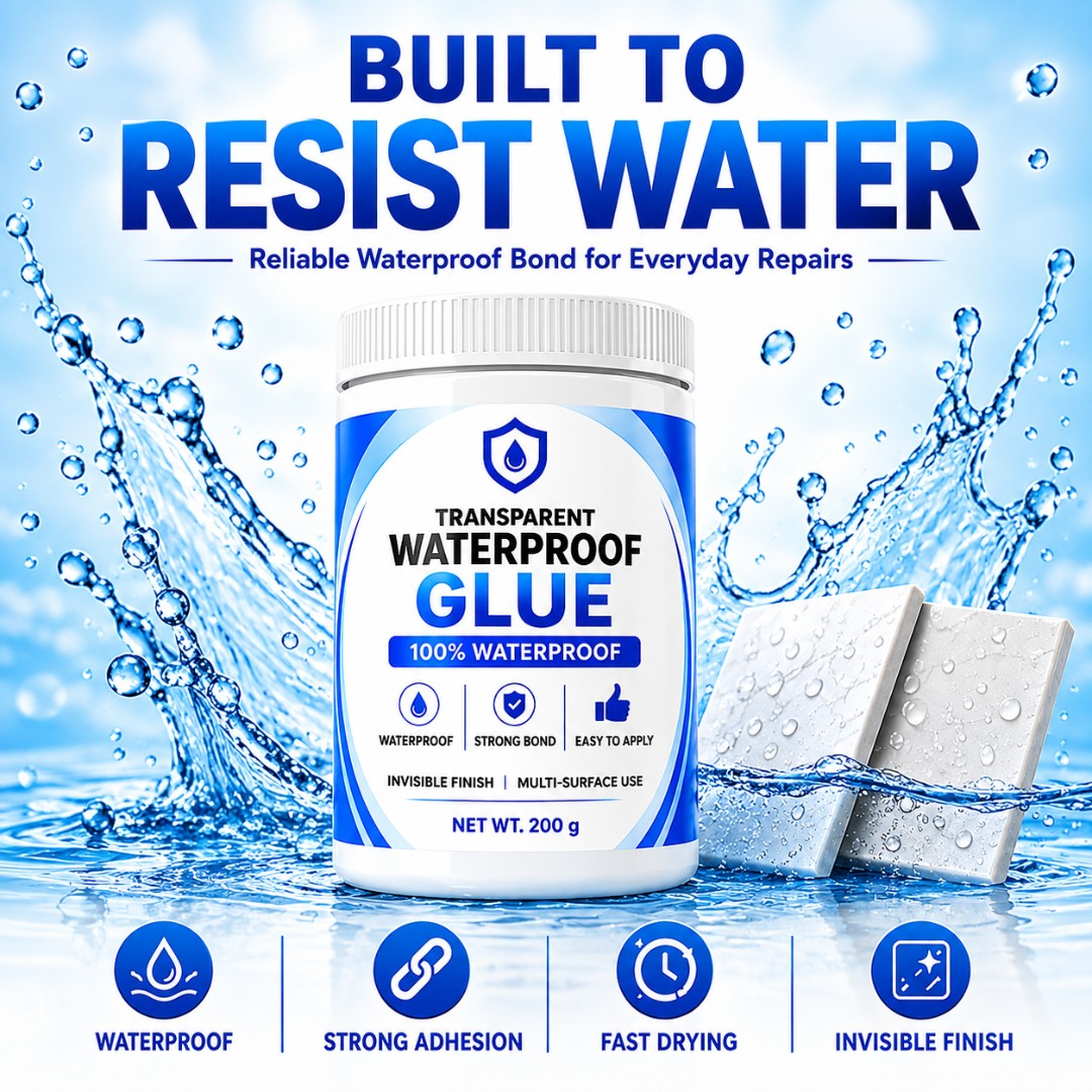 Transparent Waterproof Glue  Free Brush (Buy 1 Get 1 Free)
