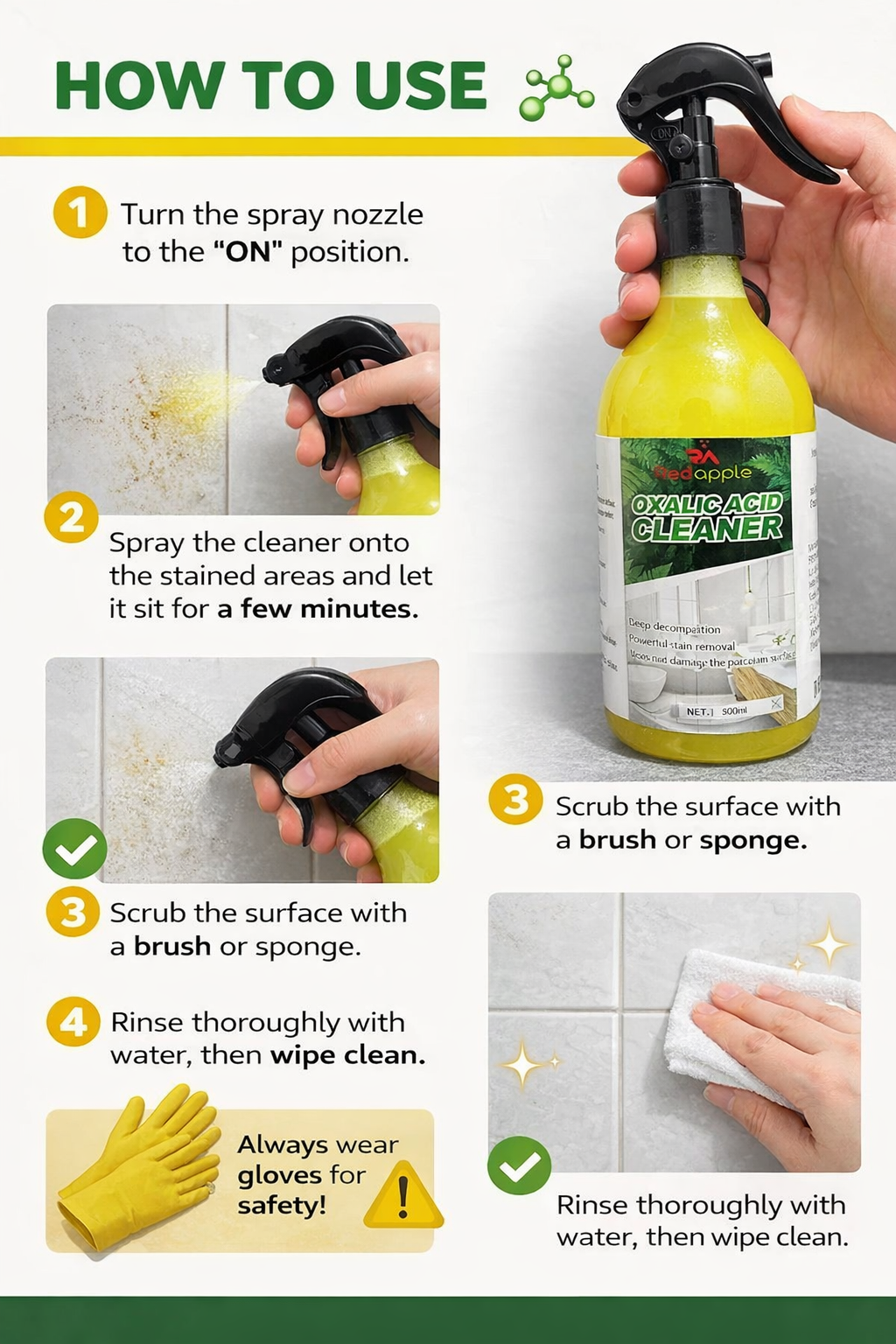 Powerful Oxalic Acid Cleaner bottle PACK OF 2 - CL-DW-1833